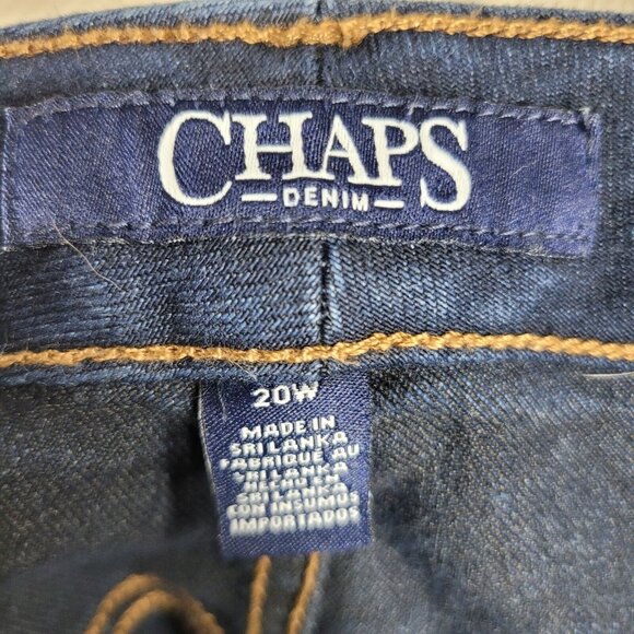 Chaps Jeans Plus Size 20 High Rise Denim Skinny Jeans Slim Leg 20W Jeggings - Picture 4 of 5